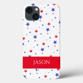 Patriottische sterren en initiële cel iPhone telef Case-Mate iPhone Case