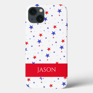 Patriottische sterren en initiële mobiele telefoon Case-Mate iPhone case