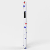 Patriottische sterren en initiële mobiele telefoon Case-Mate iPhone case (Achterkant/rechts)