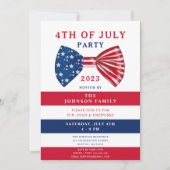 Patriottische sterren en strepen 4 juli kaart (Voorkant)