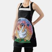 Patriottische sterren en strepen 4 juli Keuken Apr Schort (Insitu)