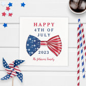 Patriottische sterren en strepen 4 juli servet