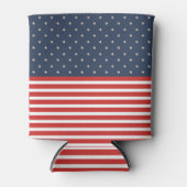 patriottische sterren en strepen flesjeskoeler (Voorkant)