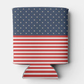 patriottische sterren en strepen flesjeskoeler (Achterkant)