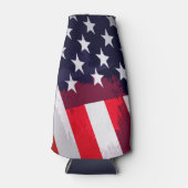 Patriottische sterren en strepen flesjeskoeler (Voorkant)
