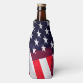 Patriottische sterren en strepen flesjeskoeler (Fles Voorkant)