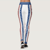 Patriottische sterren en strepen leggings (Achterkant)