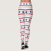 Patriottische sterren en strepen leggings (Achterkant)