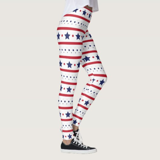 Patriottische sterren en strepen leggings (Rechts)