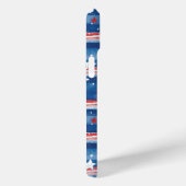 Patriottische sterren en strepen met monogram Case-Mate iPhone case (Achterkant / Rechts)