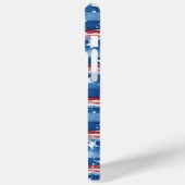 Patriottische sterren en strepen met monogram Case-Mate iPhone case (Achterkant / Links)