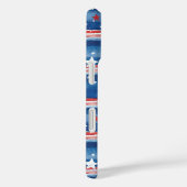 Patriottische sterren en strepen met monogram Case-Mate iPhone case (Achterkant / Rechts)