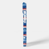 Patriottische sterren en strepen met monogram Case-Mate iPhone case (Achterkant / Links)