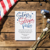 Patriottische sterren en strepen partij Custom Kaart