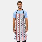 Patriottische sterren en strepen patroon schort (Gedragen)