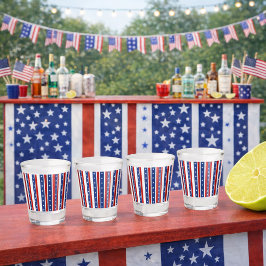 Patriottische sterren en strepen shotglas shot glas