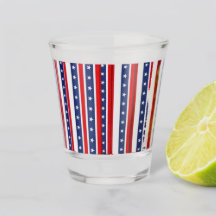 Patriottische sterren en strepen shotglas 