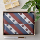 Patriottische sterren en strepen tissuepapier (Geschenk)