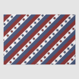 Patriottische sterren en strepen tissuepapier