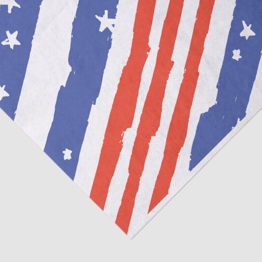 Patriottische sterren en strepen tissuepapier (Detail)