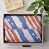 Patriottische sterren en strepen tissuepapier (Geschenk)