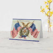  Patriottische Sterren en Strepen Vlag Kaart (Gele Bloem)