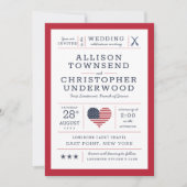 Patriottische sterren en stripes aankondiging (Voorkant)