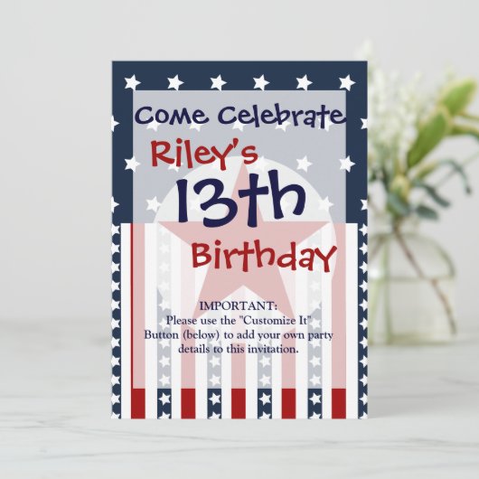 Patriottische sterren en Stripes American Flag Des Kaart (Staand voorkant)