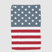 Patriottische sterren en Stripes Amerikaanse vlag Golfhanddoek (Voorkant)