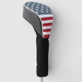 Patriottische sterren en Stripes Amerikaanse vlag Golfheadcover (Schuin)