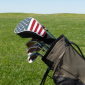 Patriottische sterren en Stripes Amerikaanse vlag Golfheadcover (Insitu)