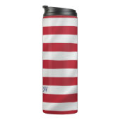Patriottische sterren en Stripes Blue White USA-vl Thermosbeker (Geroteerd rechts)