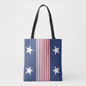 Patriottische sterren en Stripes Canvas tas (Voorkant)