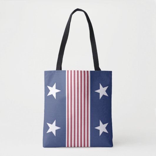 Patriottische sterren en Stripes Canvas tas (Voorkant)