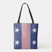 Patriottische sterren en Stripes Canvas tas (Achterkant)