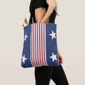 Patriottische sterren en Stripes Canvas tas (Dichtbij)