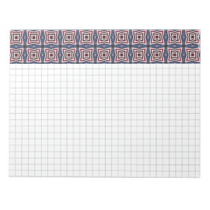 Patriottische sterren en Stripes Kaleidoscoop Notitieblok