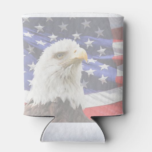 Patriottische sterren en Stripes Koelbox Blikjeskoeler (Achterkant)