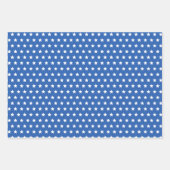 Patriottische sterren en Stripes Red en Blue 4 jul Inpakpapier Vel (Voorkant 3)