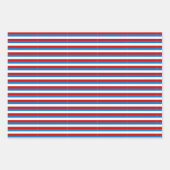 Patriottische sterren en Stripes Red en Blue 4 jul Inpakpapier Vel (Voorkant 2)