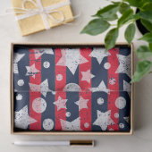 Patriottische sterren en Stripes  Tissuepapier (Geschenk)