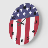Patriottische sterren en Stripes VSA-vlag Grote Klok (Hoek)