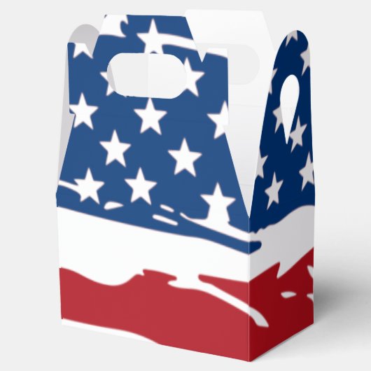 Patriottische sterren en strips van Birthday Bedankdoosjes (Geopend)