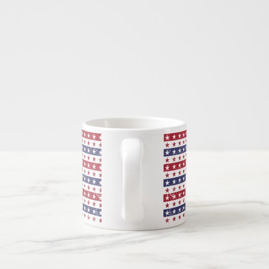 Patriottische sterren Espresso Mok (Achterkant)