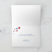 Patriottische sterren feestdagen kaart (Binnen)