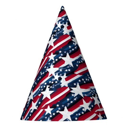 Patriottische sterren feesthoed feesthoedjes (Voorkant)