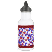 Patriottische sterren gerecycled aluminium waterfles (Links)