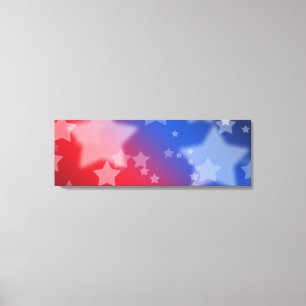 Patriottische sterren gewikkelde canvasprint canvas afdruk