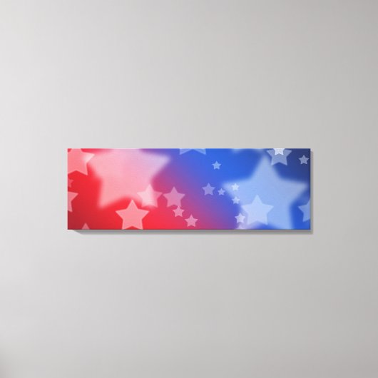 Patriottische sterren gewikkelde canvasprint canvas afdruk (Voorkant)