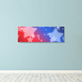 Patriottische sterren gewikkelde canvasprint canvas afdruk (Insitu (Houten vloer))